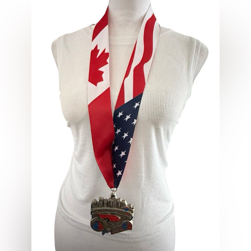 2017 Detroit MI Free Press International Marathon Finisher Medal Lanyard 13.1